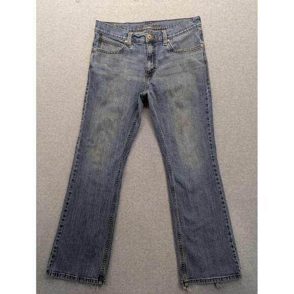 Cody James Jeans Mens 34x32 Blue Bootcut Western Stretch Denim Distressed Faded - Picture 1 of 16